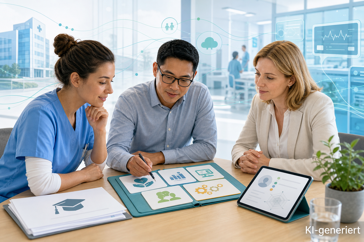 Skill-based Recruiting im Gesundheitswesen; KI-generiert