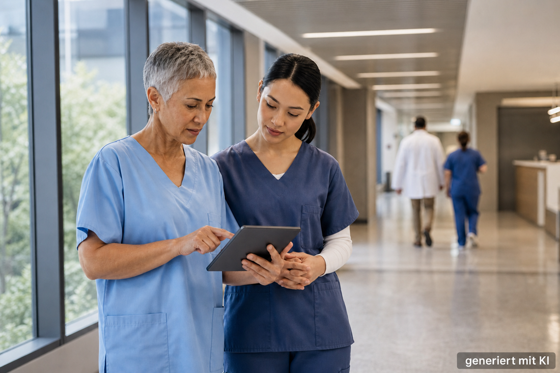 Onboarding im Krankenhaus; KI-generiert